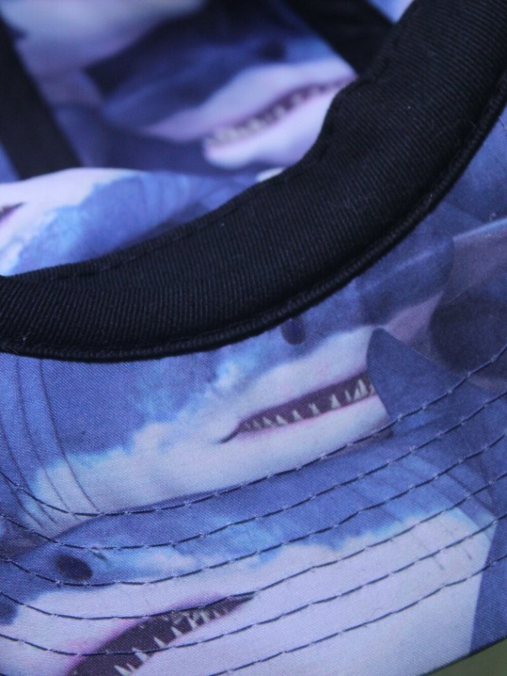Shark Ocean Chuck Original Hat 5 Panel Cap Gray  Strapback Adjustable Jaws Surf